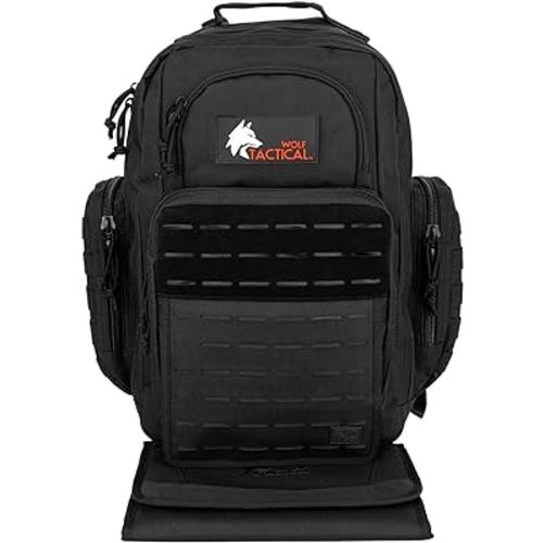 WOLF TACTICAL Military Inspired Diaper Bag - Dad Diaper Bag Backpack with Changing Mat, Mens Diaper Bag for Dad