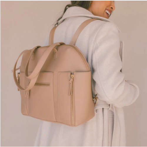 Taupe Carryall Convertible Tote