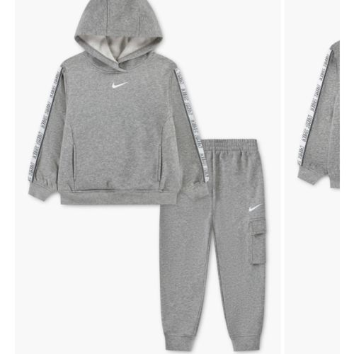 Kids' Logo Taping Hoodie & Cargo Joggers Set