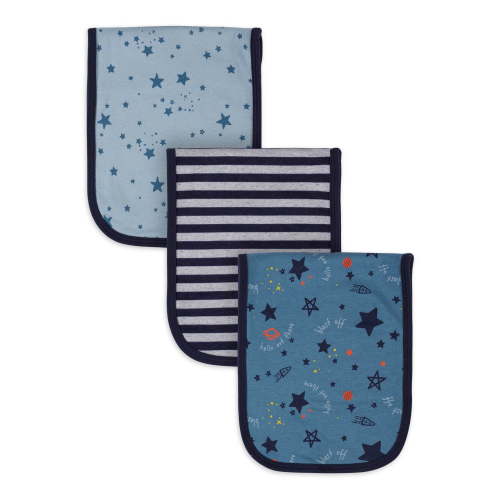 Gerber Baby Boy and Girl Terry Burpcloths, 3-Pack, (One Size)