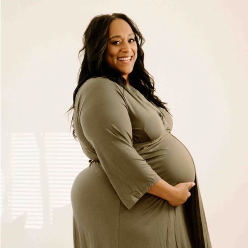 Lila Labor & Postpartum Gown in Sage