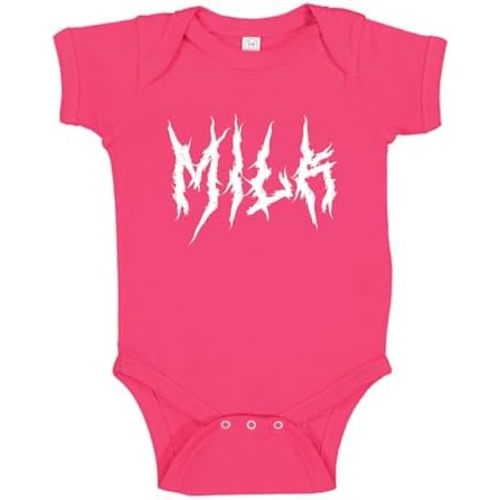 Milk Death Metal Goth Baby One Piece Or Toddler T-Shirt Funny Metal Band Clothes