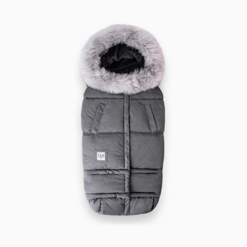 7AM Enfant Tundra Blanket 212 Evolution - Heather Grey Dark Fur, 6 M-4 T