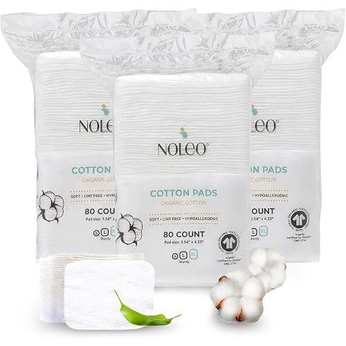 Cotton Rounds & Pads (240 Count (Pack of 3), Extra Large & Pressed)