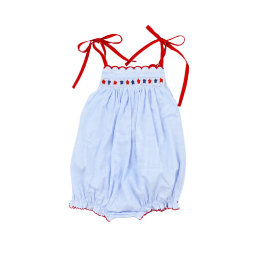 Girls Smocked Stars Bubble