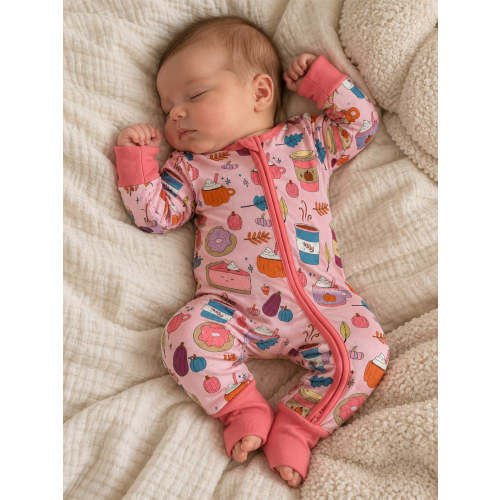 2-Way Convertible Zip Romper, Pumpkin Spice Latte Pink – SpearmintLOVE