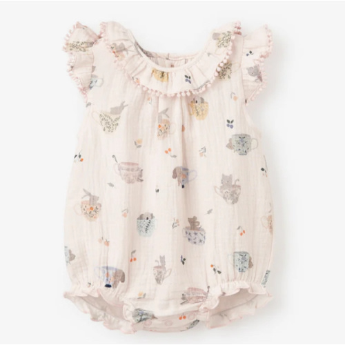 Tea Party Organic Muslin Bubble