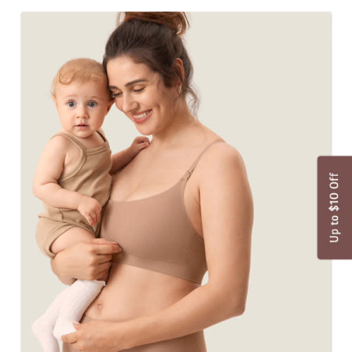 Ribbed Scoop Nursing Bralette