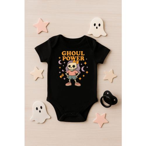 Ghoul Power Baby Bodysuit | Cute Skeleton Baby Clothes | Halloween Baby Outfit | Spooky Baby Gift | Toddler Shirt | Baby Halloween Costume