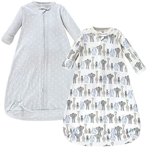 Hudson Baby Unisex Baby Cotton Long-Sleeve Wearable Sleeping Bag, Sack, Blanket
