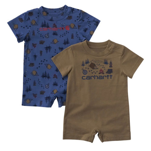 Boys' 2-Piece Short Sleeve Camping Romper Set (Baby) | Carhartt