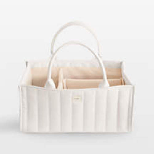 Mushie Diaper Caddy in Ivory