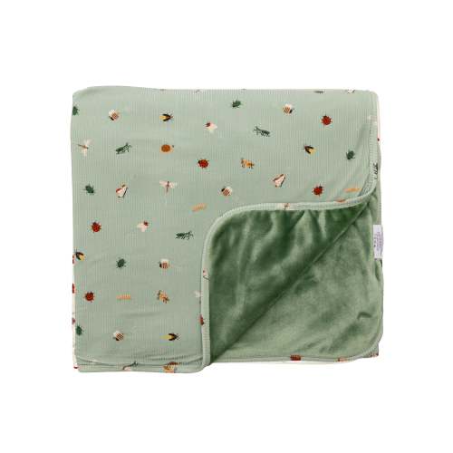 Backyard Bugs Small Ribbed Toddler Blanket – Brave Little Ones