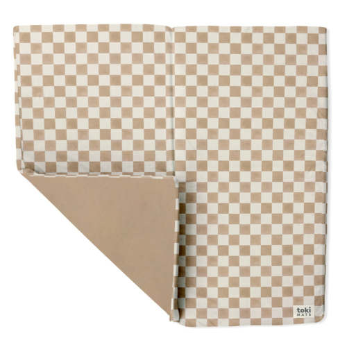 Checker Toffee Organic Cotton Mat - Soft Pa... | MoogCo Baby