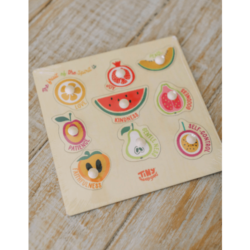 Fruit of the Spirit Wood Puzzle with Scripture