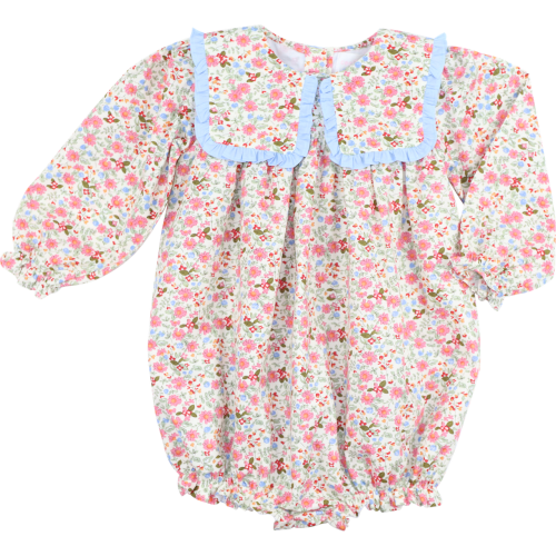 Pink And Blue Fall Floral Bubble – Cecil & Lou