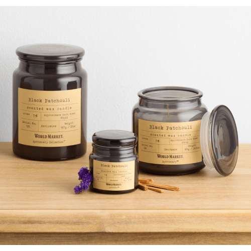 Apothecary Black Patchouli Scented Candle - World Market