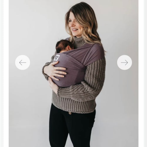 The Crater Beluga Baby Wrap | Moody Purple Bamboo Baby Carrier - Beluga Baby Carriers