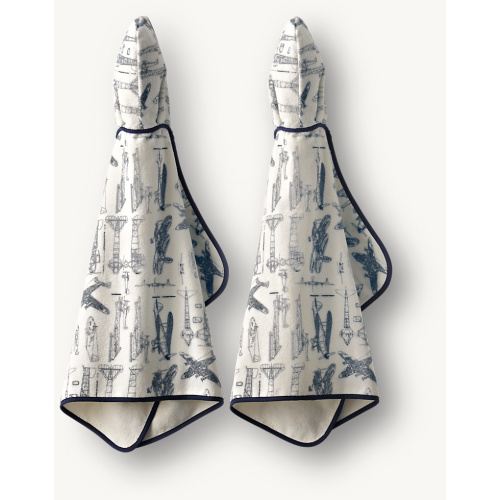 Vintage Airplane Hooded Towel - Baby | RH Baby & Child