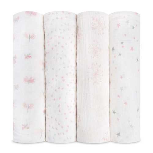 cotton muslin swaddle 4pk - lovely reverie