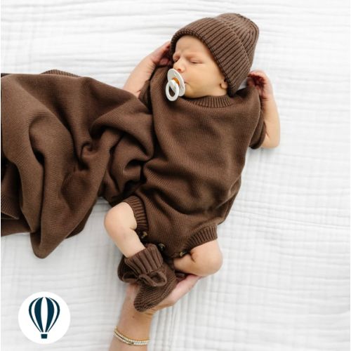 Knit Onesie - Cocoa