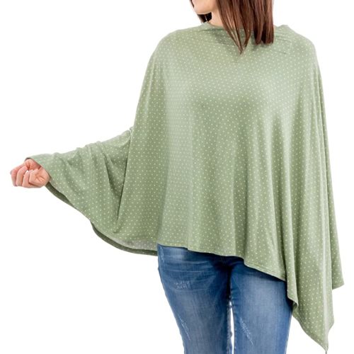 WeeSprout Nursing Cover for Breastfeeding, Soft & Breathable Nursing Poncho, Neck Insert for Hands-Free View, Machine Washable & Dryer Safe Feeding Cover Up