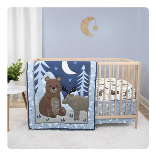 Under the Stars 3 Piece Baby Crib Bedding Set for Boys