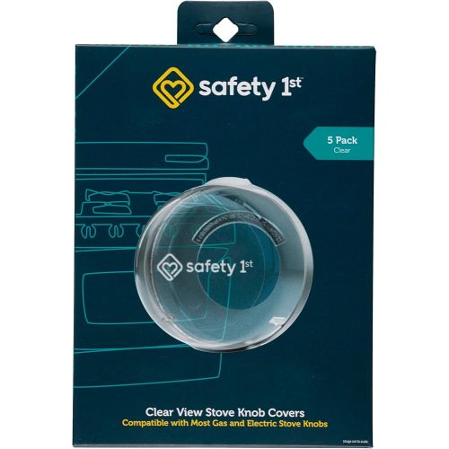 Safety 1st Child Proof Stove Knob Covers, Clear View Stove Knob Safety Covers (Set of 5)