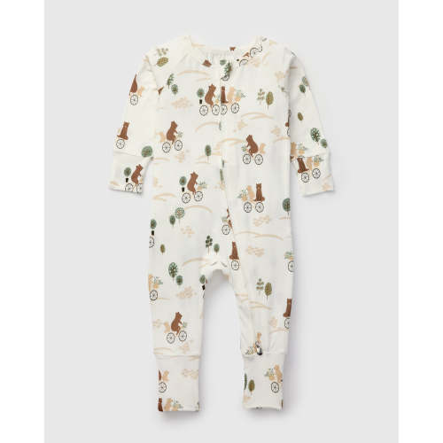 TENCEL™ Baby Sleeper - Bears on Bikes