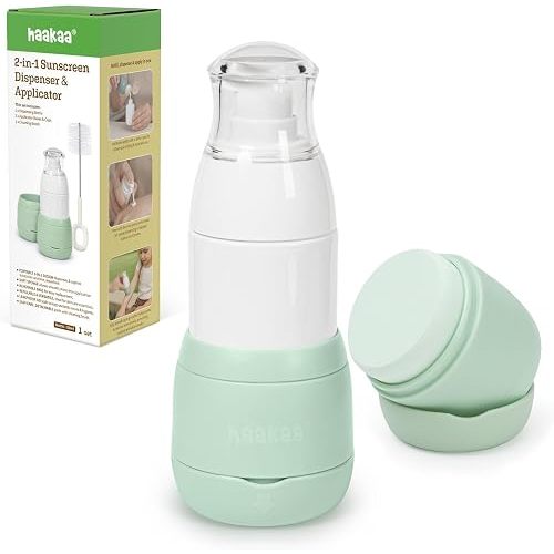 Haakaa Sunscreen Applicator for Kids, 1.7 oz, Extra Sponge Base Included