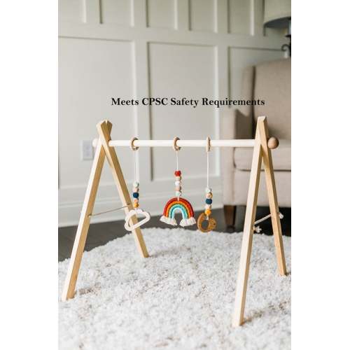 Rainbow Gym Wooden Play Gymswooden Gymplay Gymmontessori