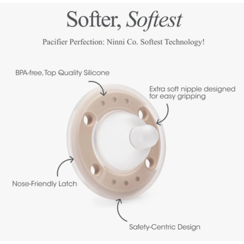 Ninni Pacifier Creme 4 Pack