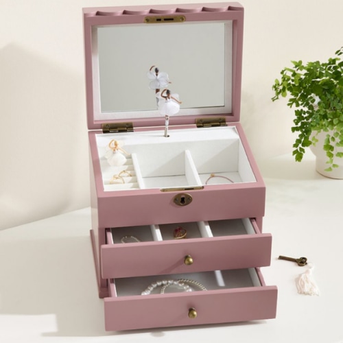Soft Berry Penny Jewelry Box