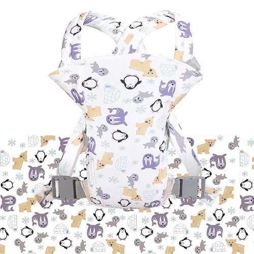 BABYLTRL 4 in 1 Baby Carrier, Ergonomic Infant Backpack, Breathable Cotton Wrap for Newborns and Toddlers up to 33 lbs