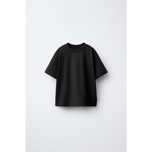 PLAIN T-SHIRT - Black | ZARA United States
