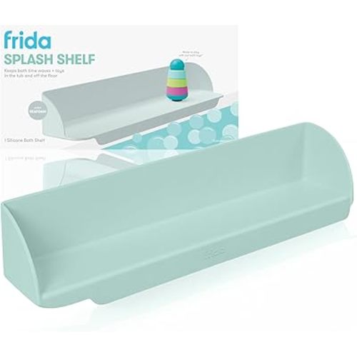 Frida Baby Splash Bathtub Shelf Allows Kids to Splash with No Mess, Shelf Barrier Prevents Water from Escaping Out of the Tub, Extend & Use As Surface to Play On, Attaches to Tubs & Folds to Put Away