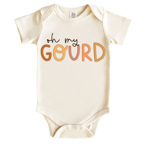 Oh My Gourd Graphic Bodysuit & Kids Tee | Natural