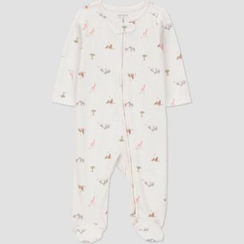 Carter's Just One You® Baby Safari Animals Sleep N' Play - Cream Newborn