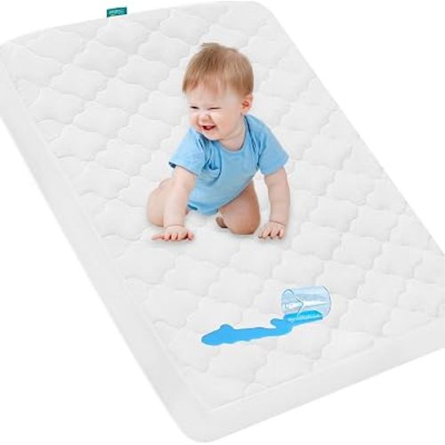 Pack and Play Mattress Protector Pad 38" X 26" Waterproof Sheets Fitted