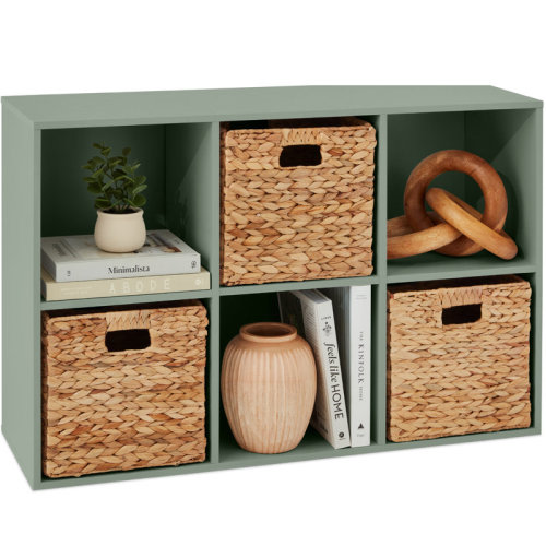 6-Cube Bookshelf, Display Storage System, Organizer W/ Removable Back Panels | Wayfair