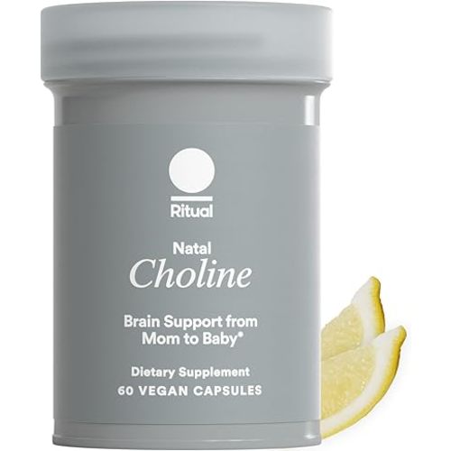 Ritual Natal Choline Supplement, 550mg, Supports Baby’s Cognitive Function When Taken During Pregnancy and Choline Content in Breastmilk*, 30 Day Supply