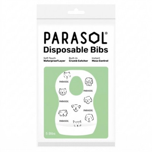Parasol Disposable Bibs - White 5ct
