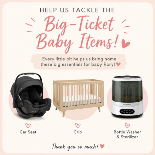 🎁 Help Us Tackle the Big-Ticket Baby Items!