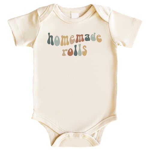 Groovy Homemade Rolls Shirt or Bodysuit for Babies and Toddlers Thanksgiving Tee for Kids