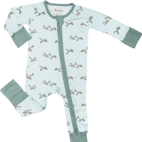 LollyBanks Baby Pajamas, Long Sleeve Baby Romper with 2-Way Zipper, 95% Viscose from Bamboo and 5% Spandex, Infant Sleepers