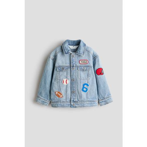 MOTIF-DETAIL DENIM JACKET