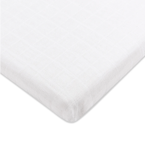 Babyletto All-Stages Bassinet Sheet in GOTS Certified Organic Muslin Cotton