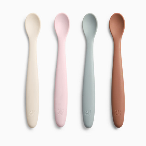 AEIOU Infant Feeding Spoon (4 Pack) - Multi Color