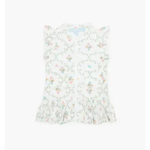 The Baby Frankie Beach Dress - Pastel Trellis