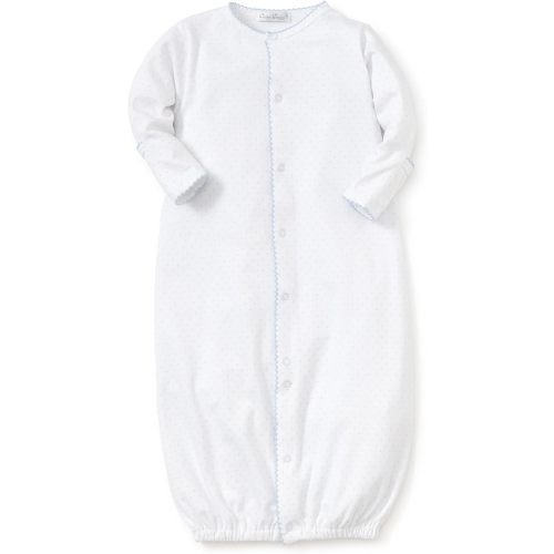 kissy kissy Baby Boys and Girls 100% Pima Cotton New Kissy Dots Print Convertible Nightgown